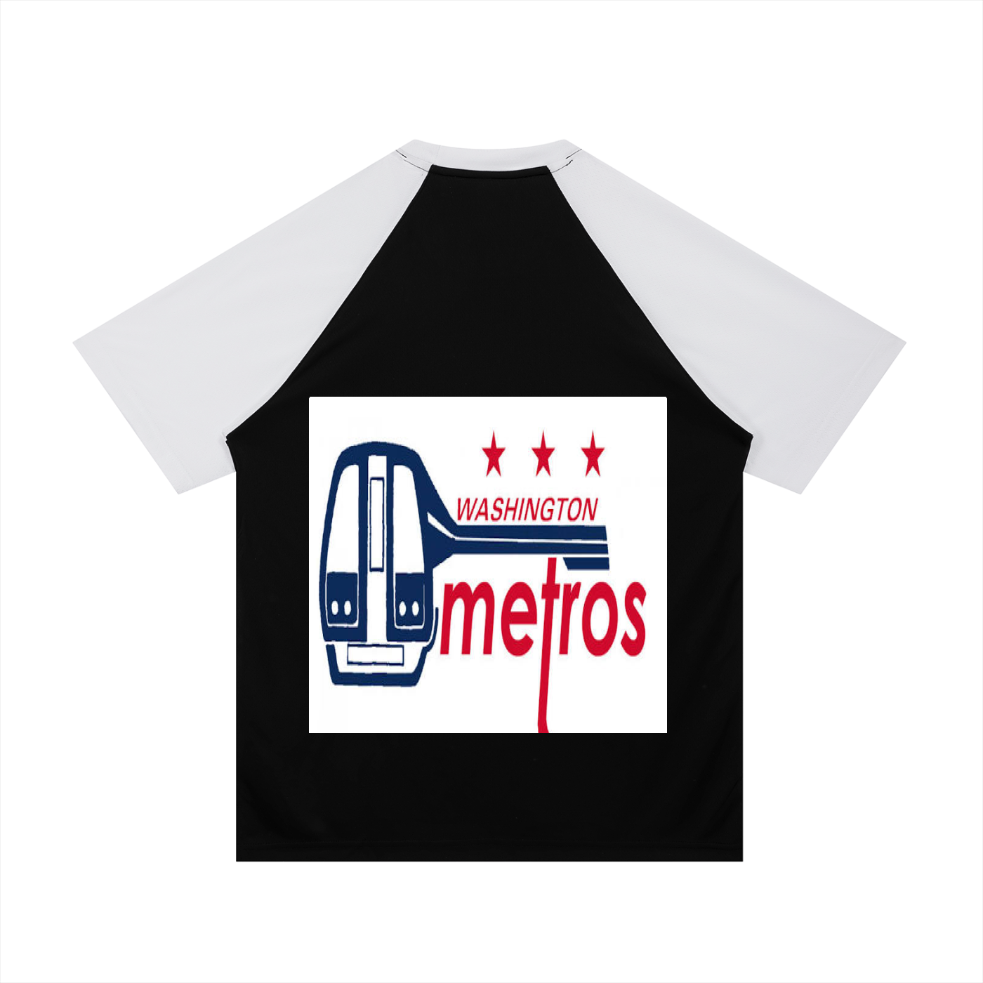 Contrast Raglan Sleeve Mesh T-Shirt