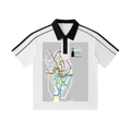 Contrast Collar Short-Sleeve Polo Shirt