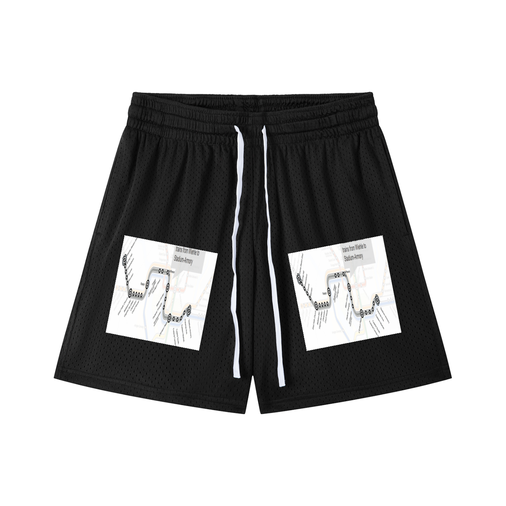 Mesh Drawstring Shorts