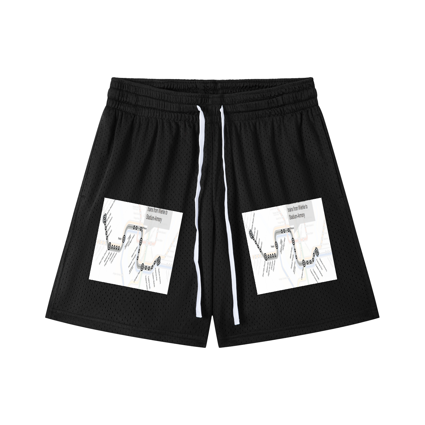 Mesh Drawstring Shorts