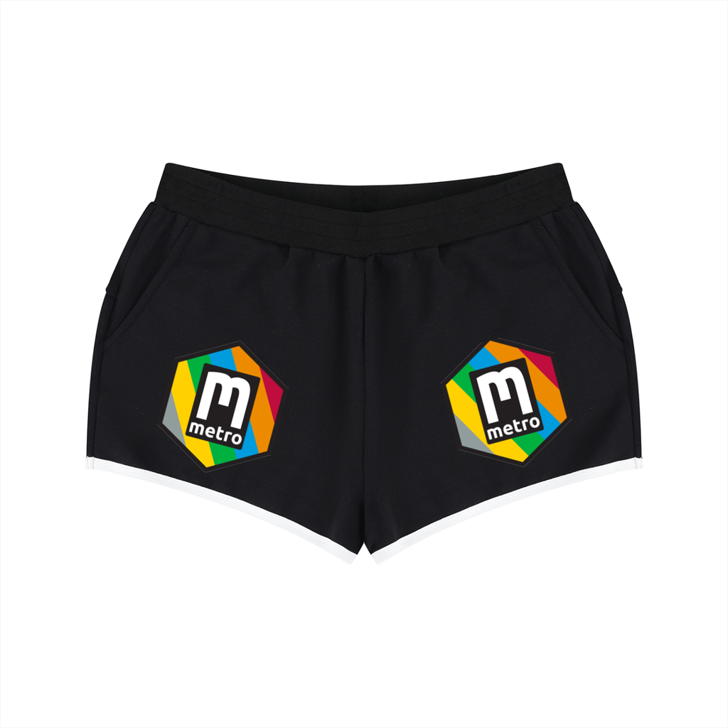 Women's Retro Contrast Binding Shorts